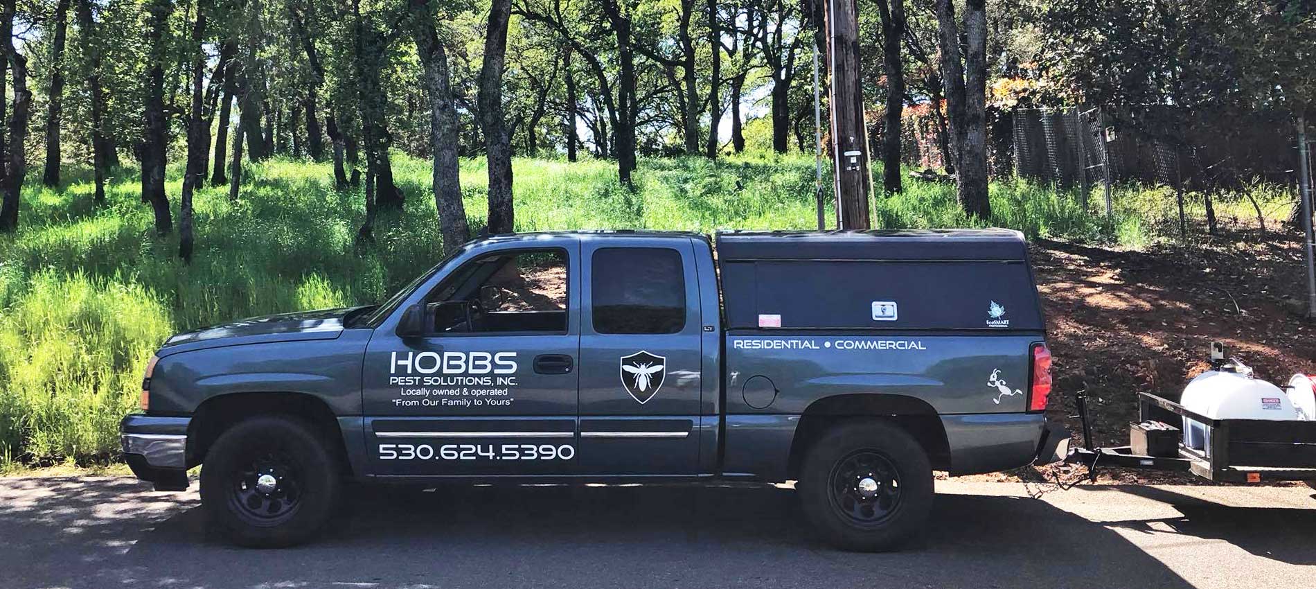 Hobbs pest control van